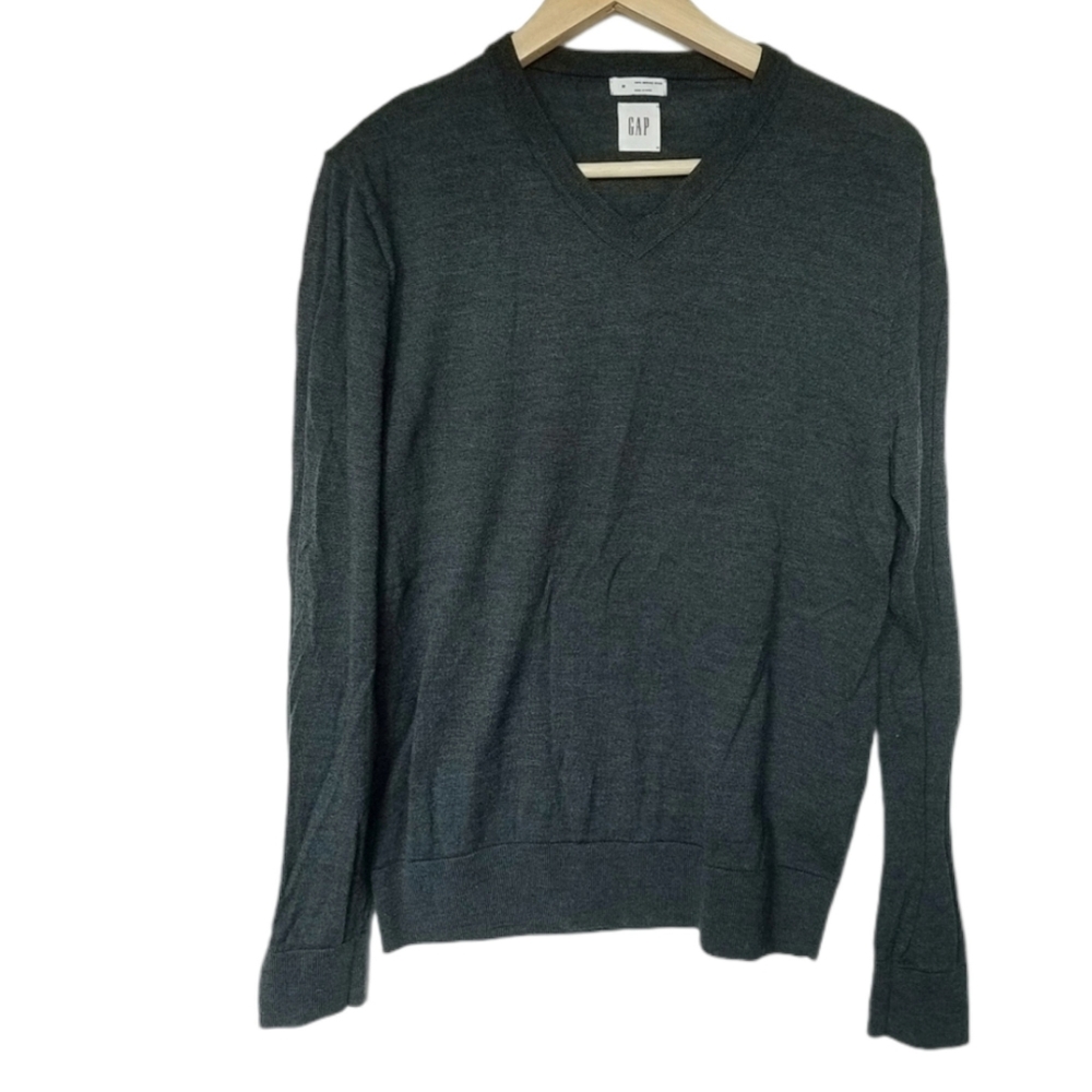 GAP | Merino wool v-neck sweater Unisex size Medium